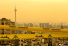 نمایی از تهران آلوده