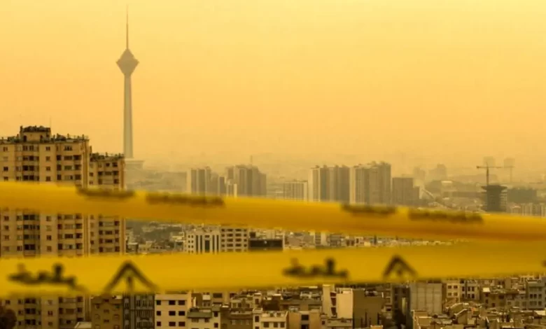نمایی از تهران آلوده